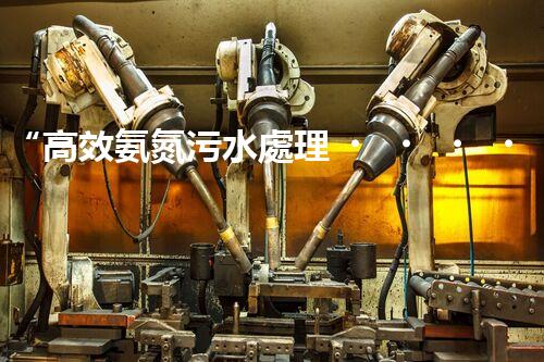 “高效氨氮污水處理，綠色環(huán)保新篇章”